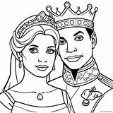 Prince And Princess Coloring Page 11600 9107 sketch template