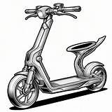 Modern scooter Your coloring Picture Now Available For Download Free sketch template