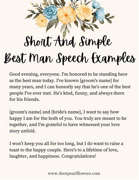 30 Best Man Speech Examples, Tips Structure 2024, 49% OFF