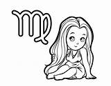 Virgo Coloring Pages  Nation sketch template