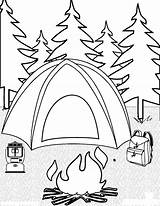 Camping coloring pages  ColoringLib sketch template