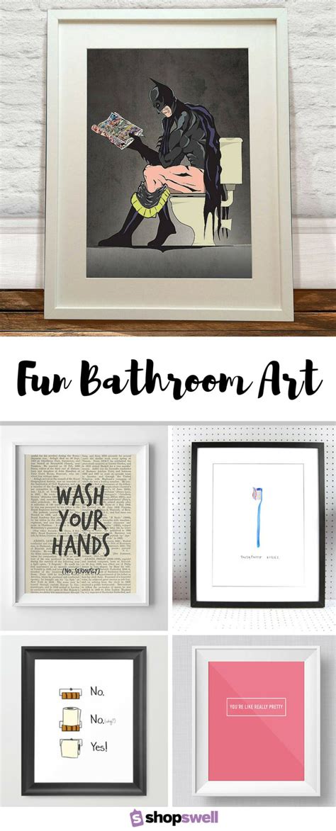 Fun Bathroom Art | Shopswell | Bathroom art, Amazing bathrooms ...