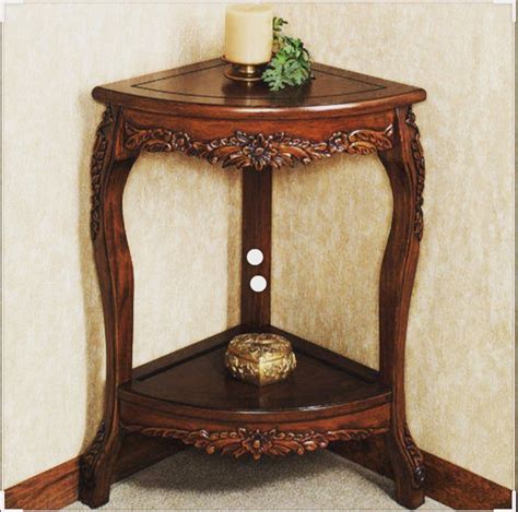 Brown Walnut Wooden Corner Table at Rs 12000 in Srinagar | ID: 23173677855