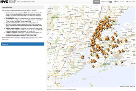 City Releases Interactive Map to Locate Free Tax Preparation Help ...