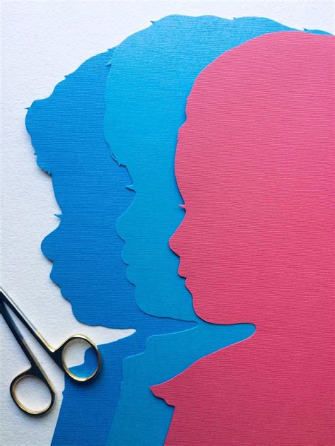 Custom Hand Cut Silhouette Art w/ Colored Silhouette Paper | Etsy