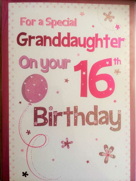 Granddaughter 16th Birthday Poems