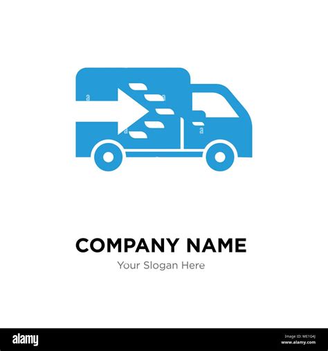 Logistics truck company logo design template, Business corporate vector icon Stock Vector Image ...