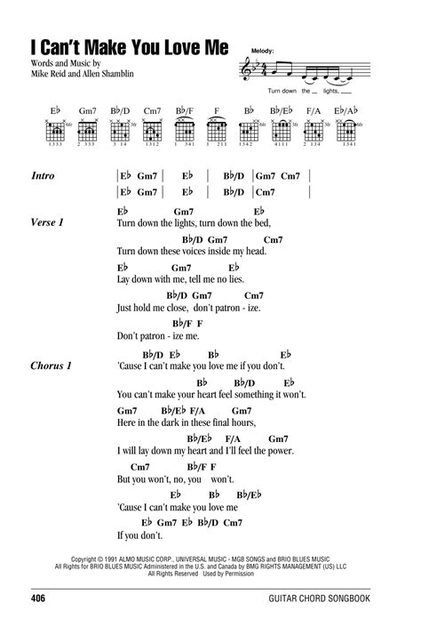 I Can't Make You Love Me by Bonnie Raitt - Guitar Chords/Lyrics - Guitar Instructor