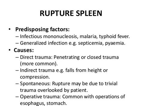 The Spleen : Trauma & Portal Hypertension