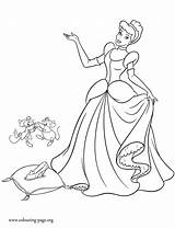 Slipper Cinderella Glass Coloring Pages Printable Sketch Page sketch template