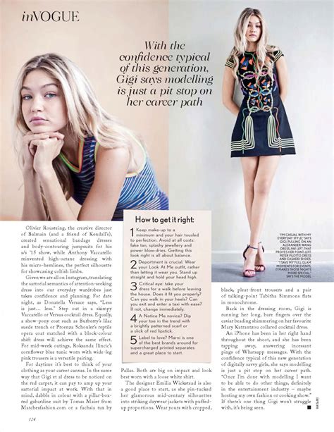 Gigi Hadid - Vogue Magazine (UK) May 2015 Issue • CelebMafia