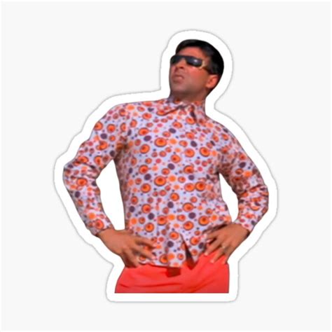 "Raju Meme (Phir Hera Pheri)" Sticker for Sale by AddyArts | Redbubble