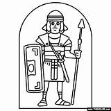 Roman Soldier Coloring Pages Free sketch template