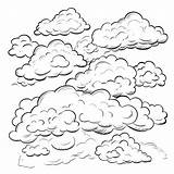 Clouds Color Sheets Free  Printable sketch template