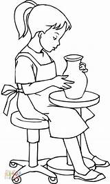 Pottery Coloring Pages sketch template