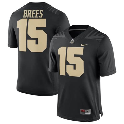 Nike Drew Brees Purdue Boilermakers Black Alumni Football Jersey