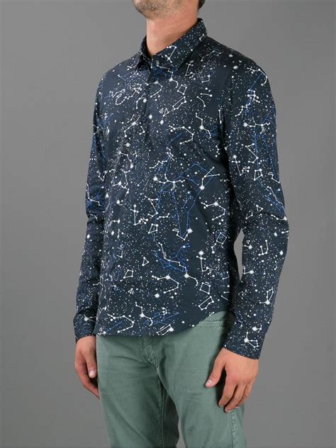 Lyst - KENZO Constellation Printed Shirt in Blue for Men