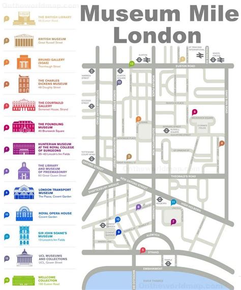 London Museum Mile Map | London museums, London, British museum