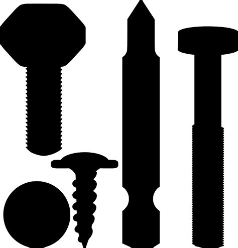 SVG > metallic screw bolt - Free SVG Image & Icon. | SVG Silh