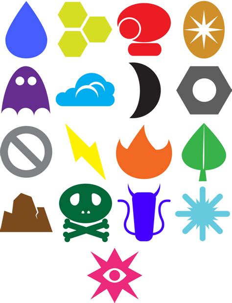 Pokemon Type Logos by kamionero on DeviantArt