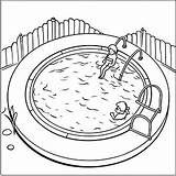 Free Pool coloring Pages – Coloring Corner sketch template