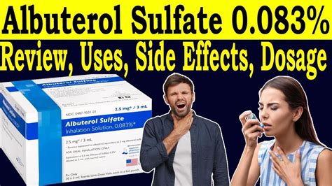 Albuterol sulfate inhalation solution 0.083 2.5 mg/3ml how to use ...