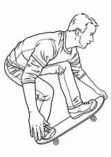 Skateboarding coloring Page  Free Printable Coloring Pages sketch template