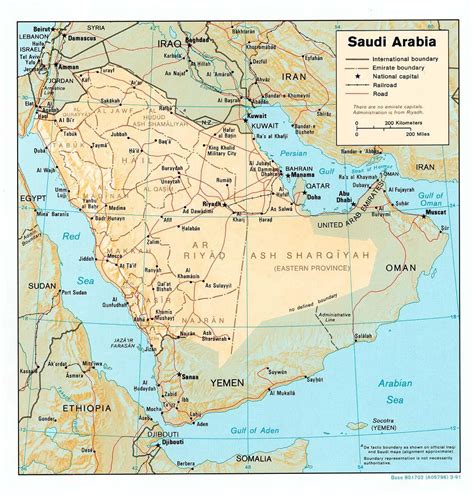 Map of Saudi Arabia - Saudi Arabia map hd (Western Asia - Asia)