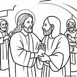 Jesus Healing The Blind Coloring Page  Pagescom sketch template