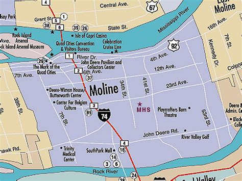 Moline City Map