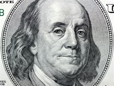 Benjamin Franklin on 100 Dollar Bill Stock Photo - Image of american ...