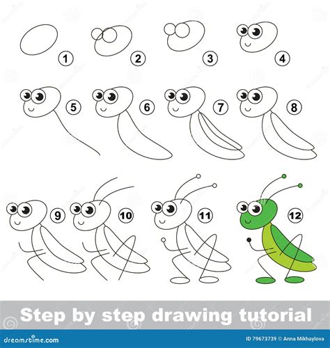 How To Draw A Simple Grasshopper For Kids | Images and Photos finder