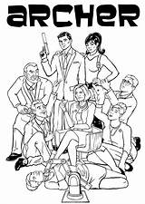 Archer Coloring Pages  Free Printable PDF JPG PNG & Online sketch template