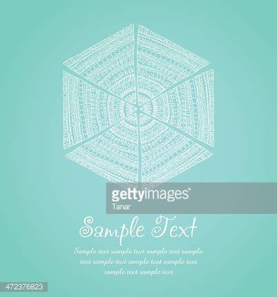 Illustrated Design Template With Sample Text Stock Clipart | Royalty ...