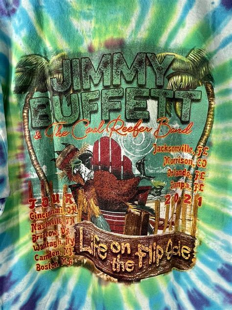 Jimmy Buffett Life On The Flip Side Tour T 2021 Shirt… - Gem