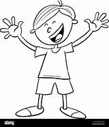 Black And White Cartoon Illustration Of Happy Preschool Or Elementary  sketch template