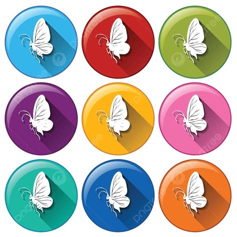 Butterfly Icons White Coloured Moth Butterflies Vector, White, Coloured, Moth Butterflies PNG ...