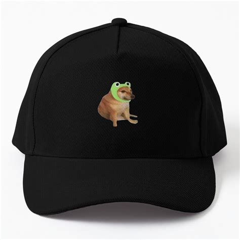 Cheems With Frog Hat Baseball Cap Casquette Snap Back Hats