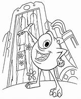 Mike Wazowski Coloring Page sketch template