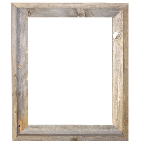 RusticDecor Rustic Reclaimed Barn Wood Open Picture Frame & Reviews ...