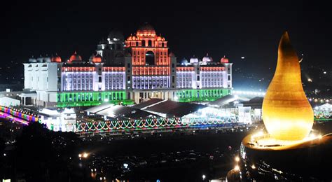 A view of illuminated Secretariat building on Telangana Formation Day in Hyderabad - The Daily ...