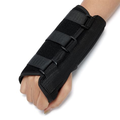 Unisex Adjustable Wrist Support Brace with Splints Right Hand, Breathable Medical Carpal Tunnel ...