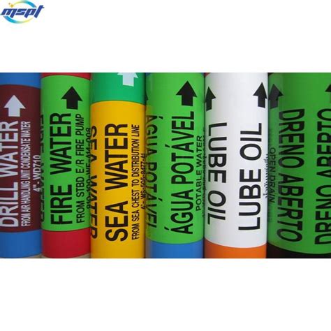 China Customized 3m Vinyl Pipe Labels Manufacturers and Factory - MOONSTAR