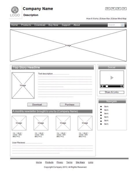 Fresh Website Wireframe Examples for Web Design