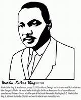 Coloring Martin Luther King sketch template