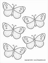 Multiple Pages Butterflies Coloring sketch template