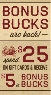 Gift Card Deals with Macaroni Grill and Joe's Crab Shack - My Crazy Savings