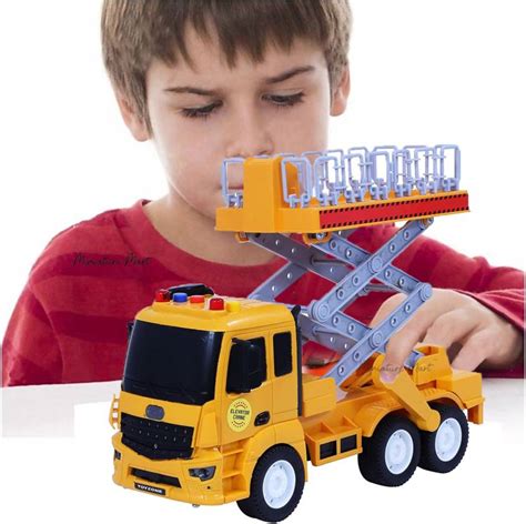 Miniature Mart Big Size Working Manlift Truck Hand Push & Go Toys For Boys Lorry Toy - Big Size ...