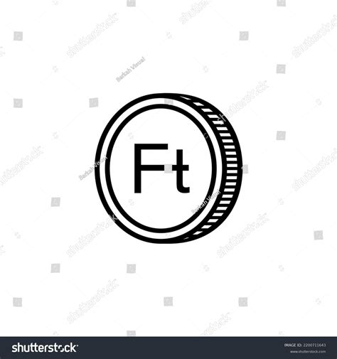 Hungary Currency Icon Symbol Hungarian Forint Stock Vector (Royalty ...