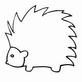 Porcupine Coloring Pages For Kids sketch template